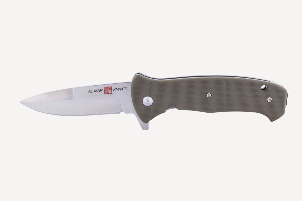 Нож складной AL MAR S.E.R.E. 2020 G 3,6" Tradition (OD Green G10; клинок: сталь D2)